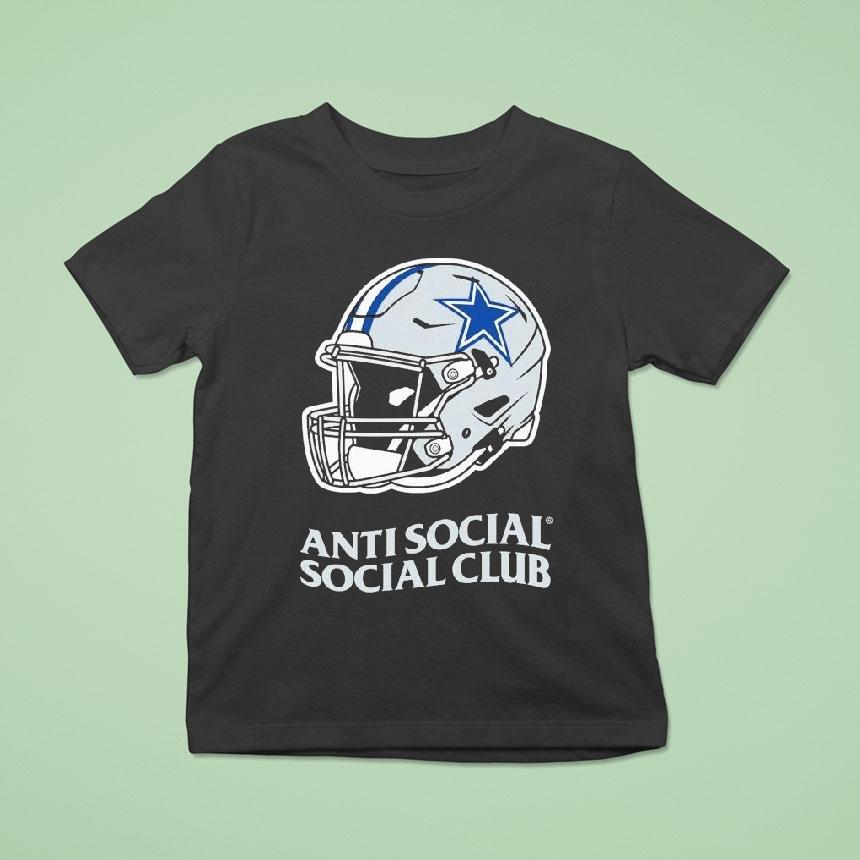 Dallas Cowboys Anti Social Social Club X Nfl Helmet Shirt
