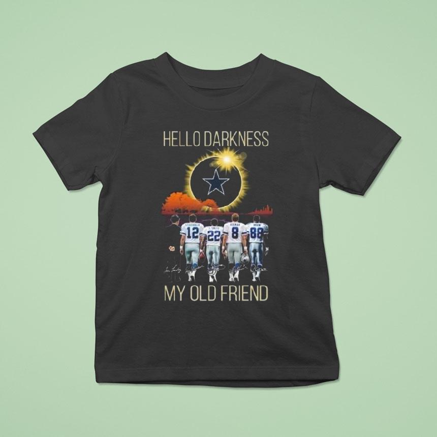 Dallas Cowboys Hello Darkness My Old Friend Players Signatures 2025 Shirt