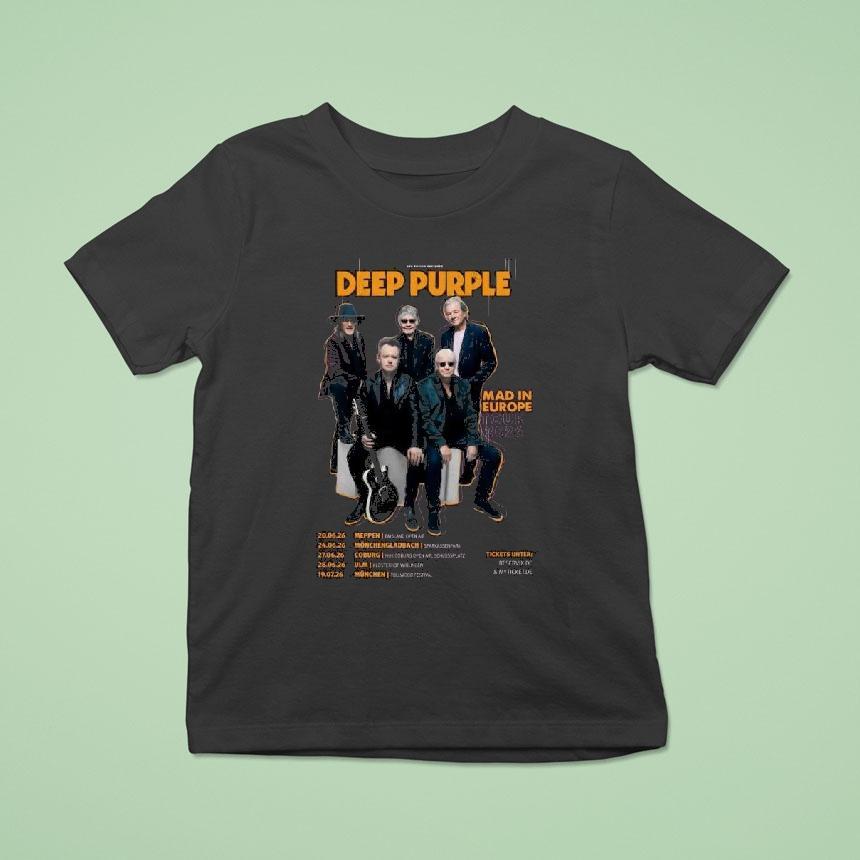 Deep Purple Mad In Europe Tour 2026 Germany Shirt