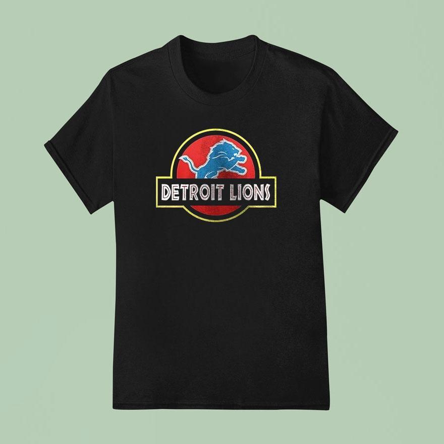 Detroit Lions X Jurassic Park Life Finds A Way Shirt