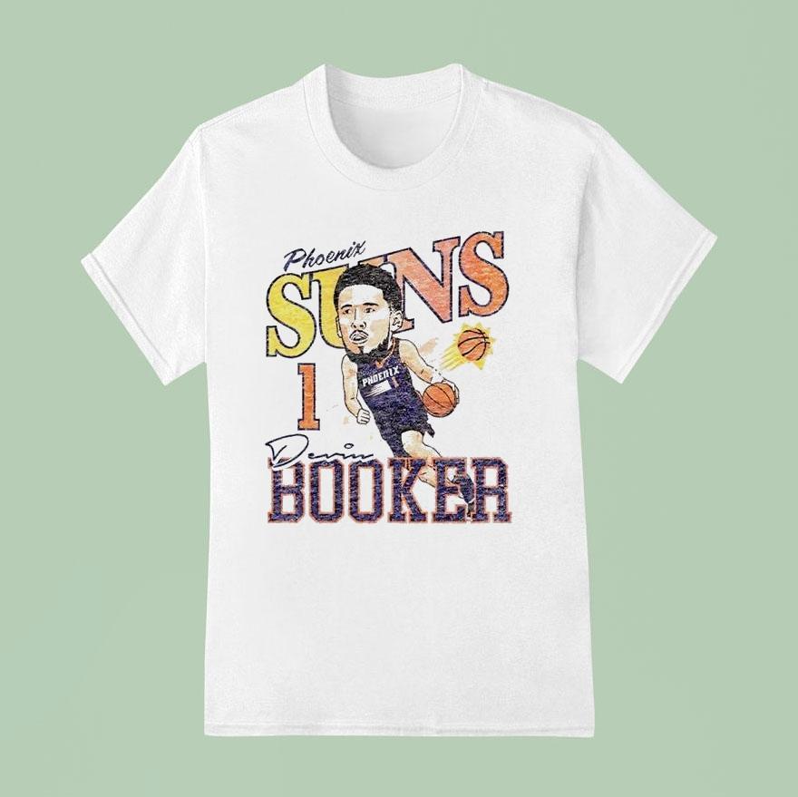 Devin Booker Phoenix Suns Caricature Fashion Player Shirt