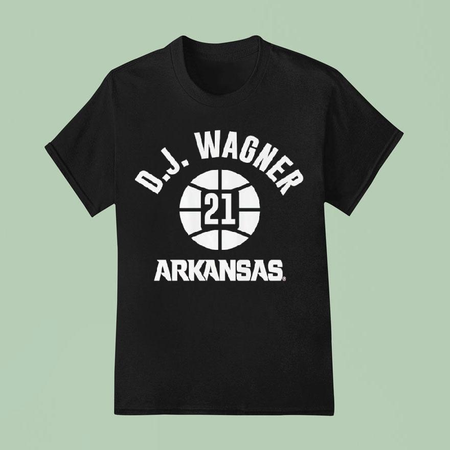 D.j. Wagner 21 Arkansas Razorbacks Basketball Shirt