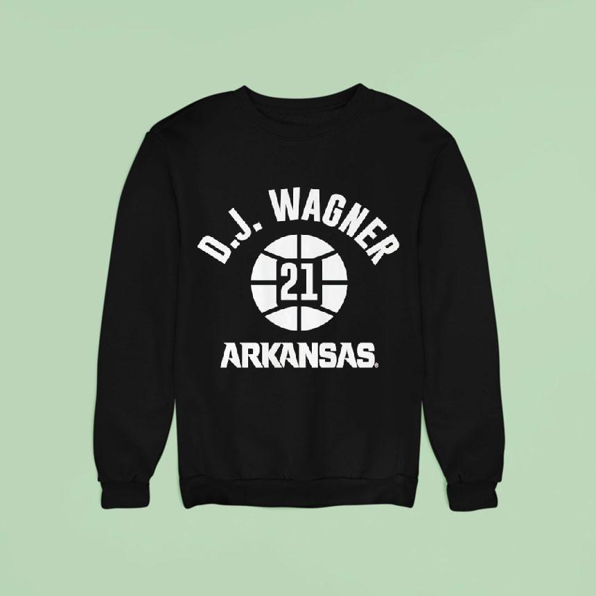 D.j. Wagner 21 Arkansas Razorbacks Basketball Shirt D.j. Wagner 21 Arkansas Razorbacks Basketball Shirt