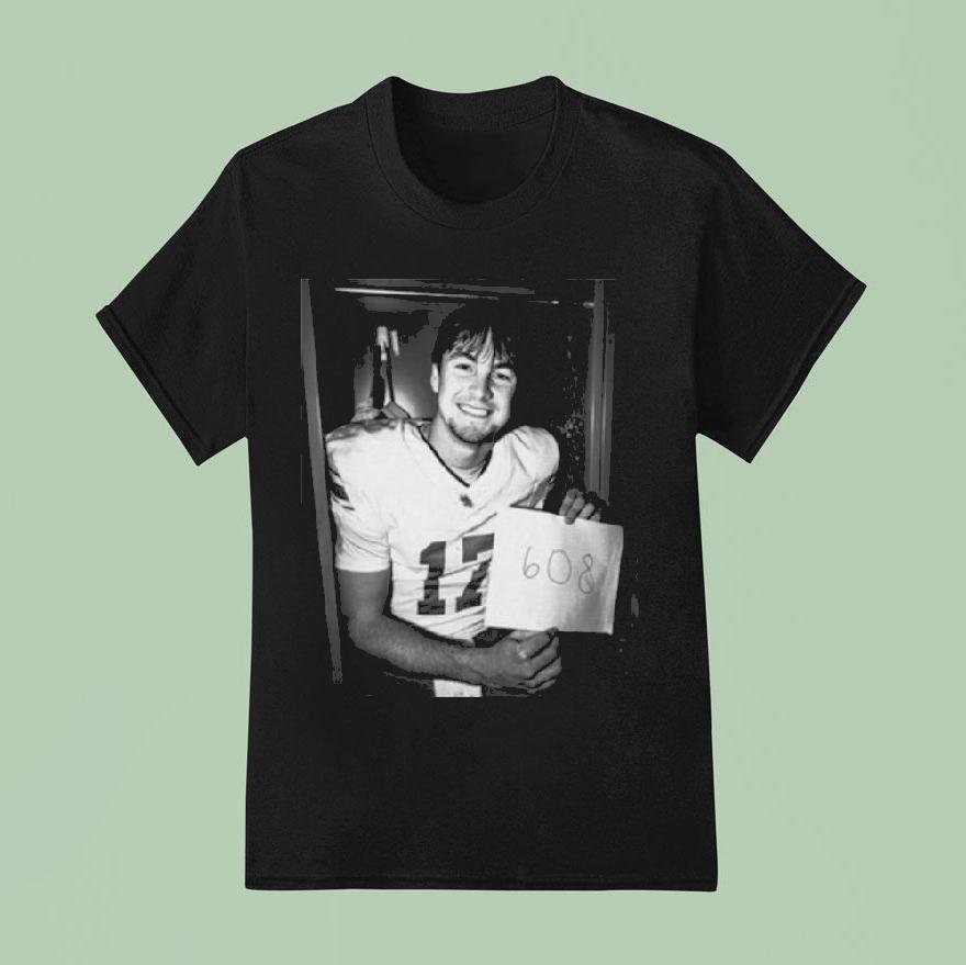 Drew Mestemaker North Texas White 608 Bw Shirt