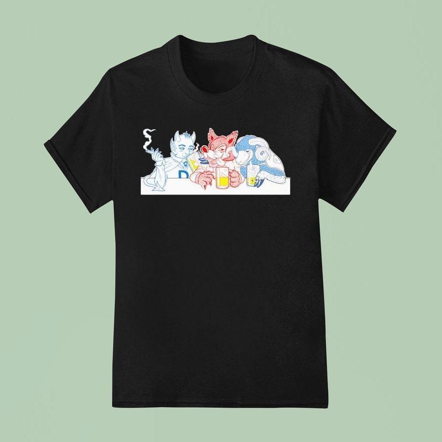 Duke Blue Devils X North Carolina State Wolfpack X North Carolina Tar Heels Mascot Drinking Shirt
