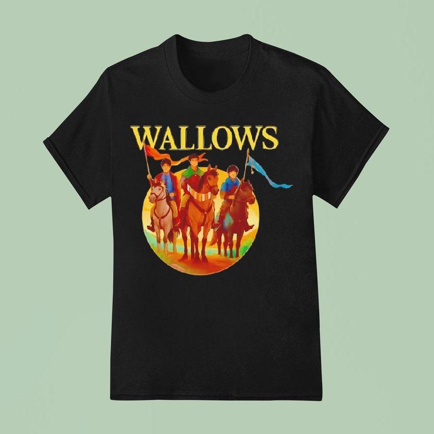 Dylan Minnette Braeden Lemasters And Cole Preston Wallows Riding A Horse In Medieval Times Shirt