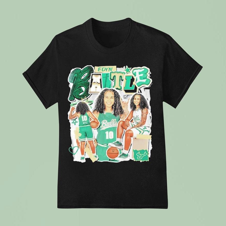 Edyn Battle Usf Ncaa South Florida Bulls Women’s Basketball Shirt