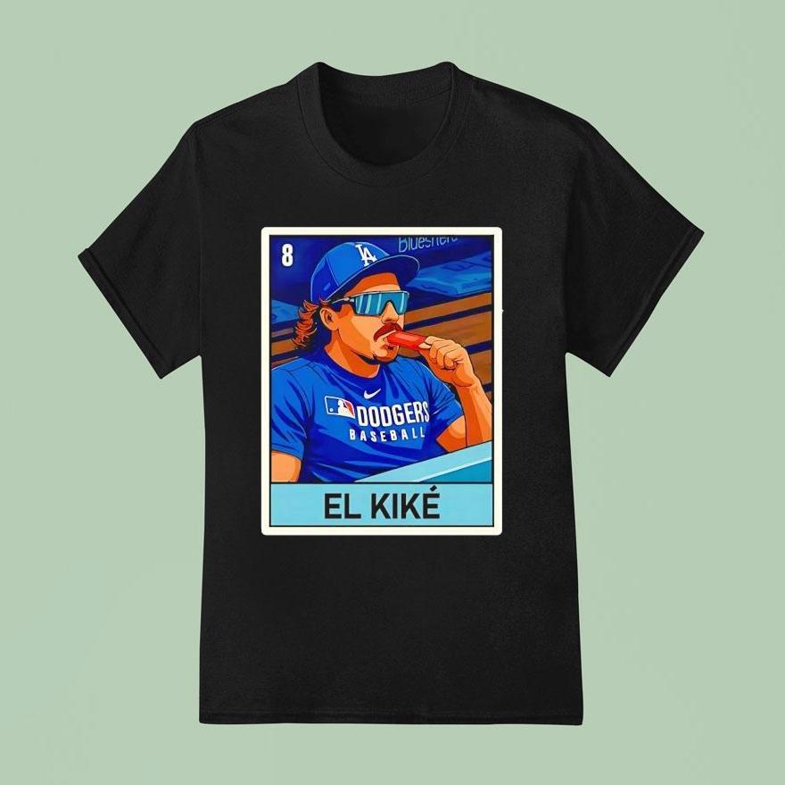 Enrique Hernandez El Kike Los Angeles Dodgers Card Shirt