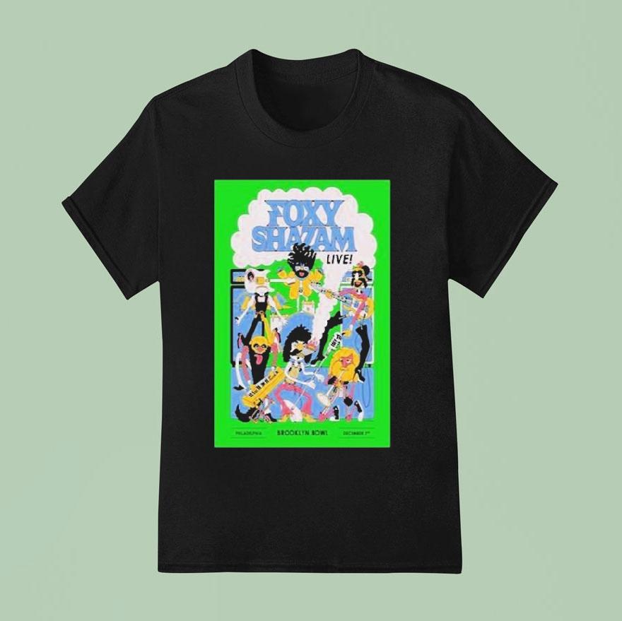 Foxy Shazam Brooklyn Bowl Dec 2 2025 Tour Shirt