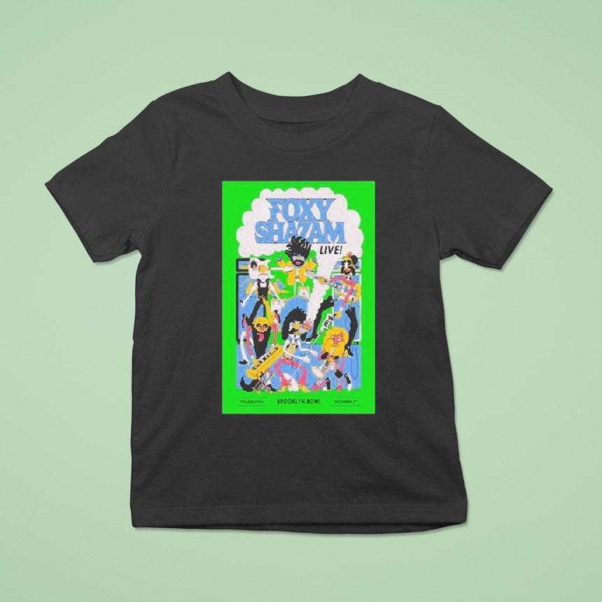 Foxy Shazam Brooklyn Bowl Dec 2 2025 Tour Shirt