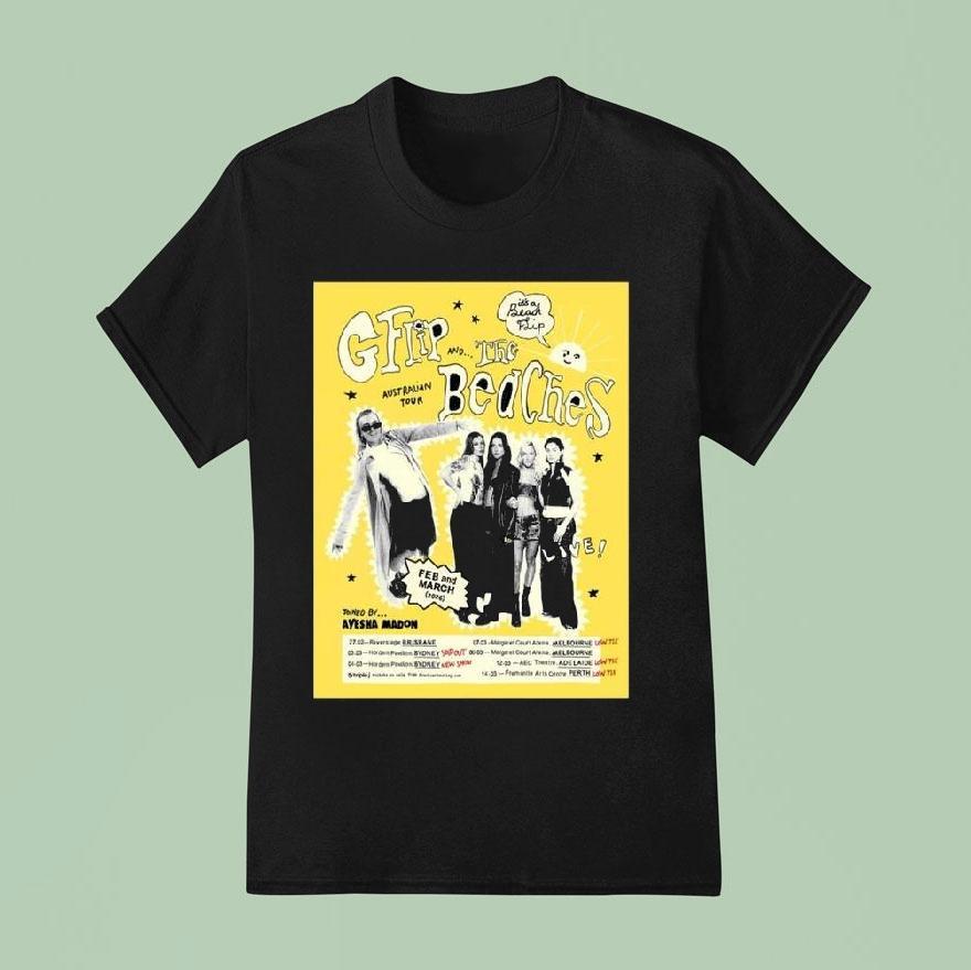 G Flip The Beaches February March Tour 2026 Shirt