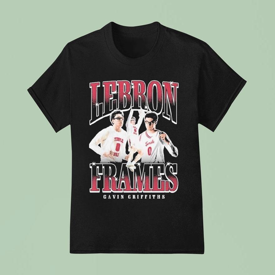 Gavin Griffiths Lebron Frames Temple Owls Shirt