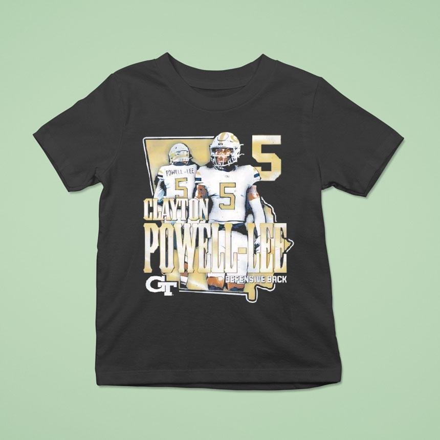 Georgia Tech Football Student Athlete State #5 Clayton Powell-lee Shirt