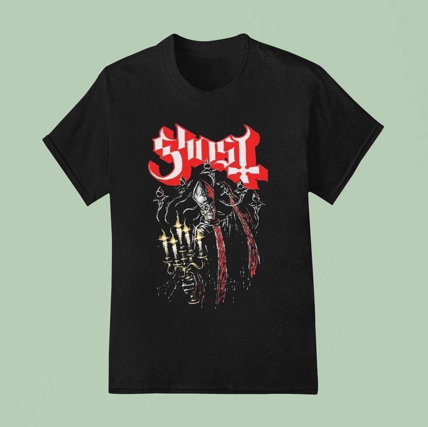 Ghost Haunted Candelabra Shirt