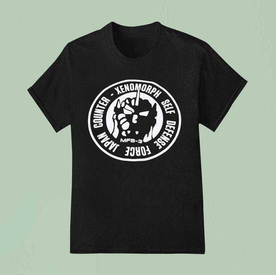 Godzilla Jxsdf Counter Xenomorph Self Defense Force Japan Shirt