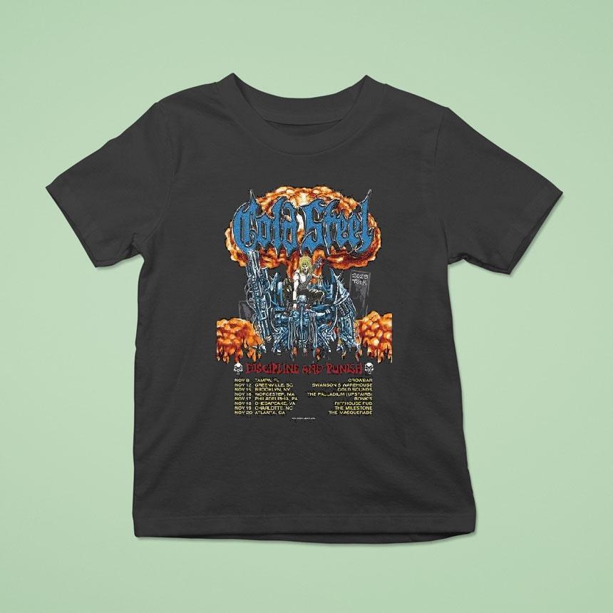 Gold Sl Discipline And Punish Tour 2025 North America November City Dates Shirt