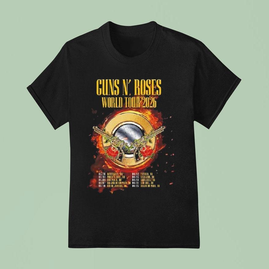 Guns N’ Roses World Tour 2026 Latin America Shirt