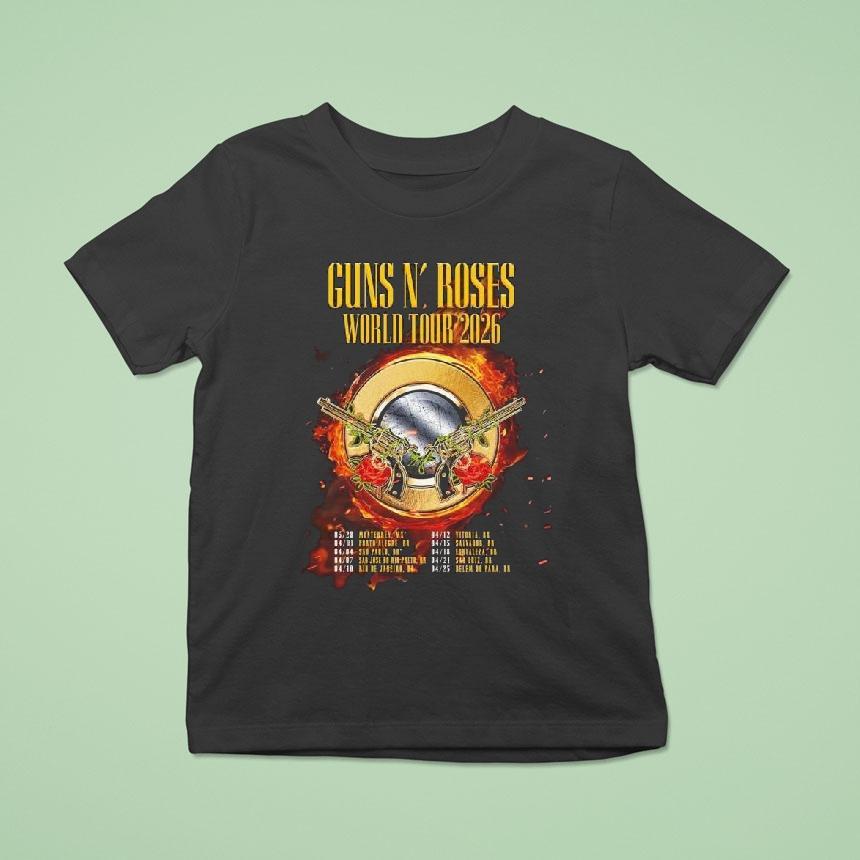 Guns N’ Roses World Tour 2026 Latin America Shirt
