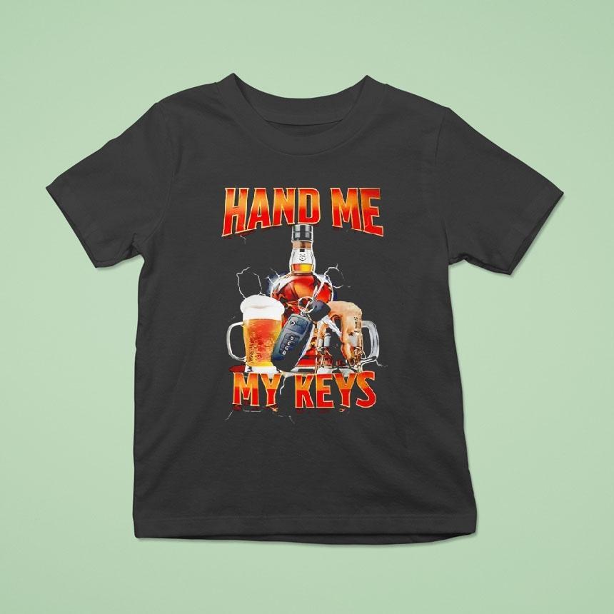 Hand Me The Keys Beer Lightning Graphic Shirt