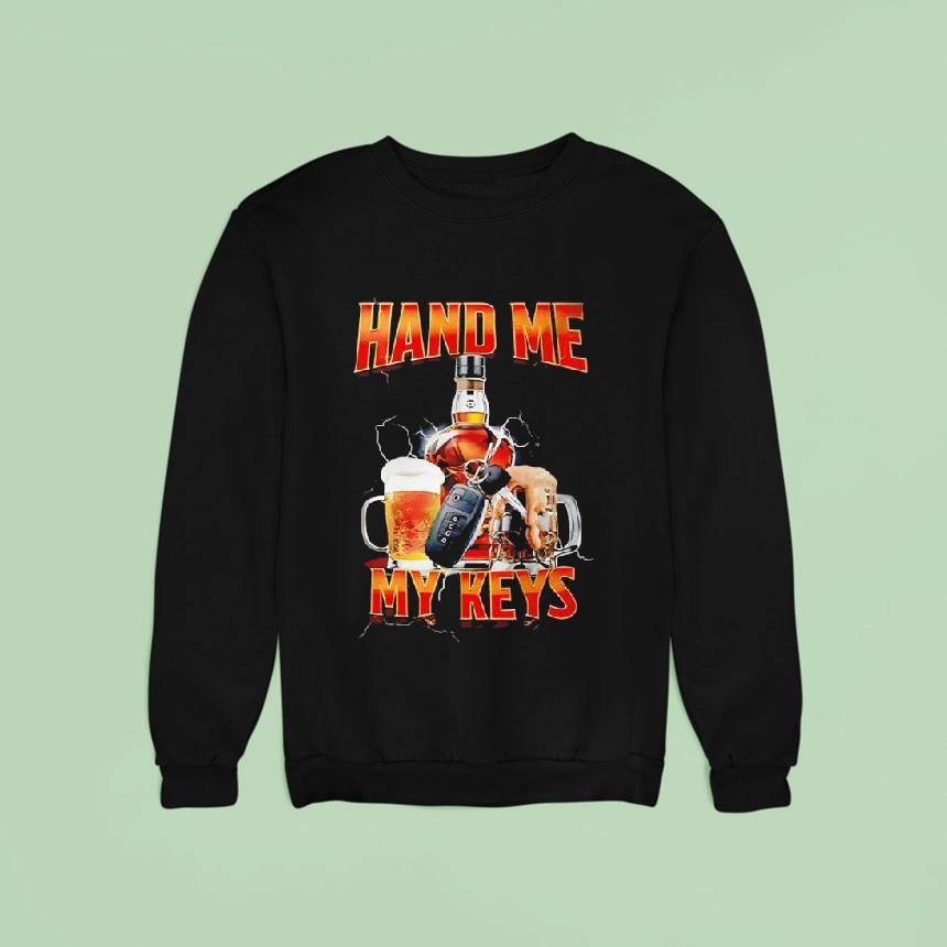 Hand Me The Keys Beer Lightning Graphic Shirt Hand Me The Keys Beer Lightning Graphic Shirt