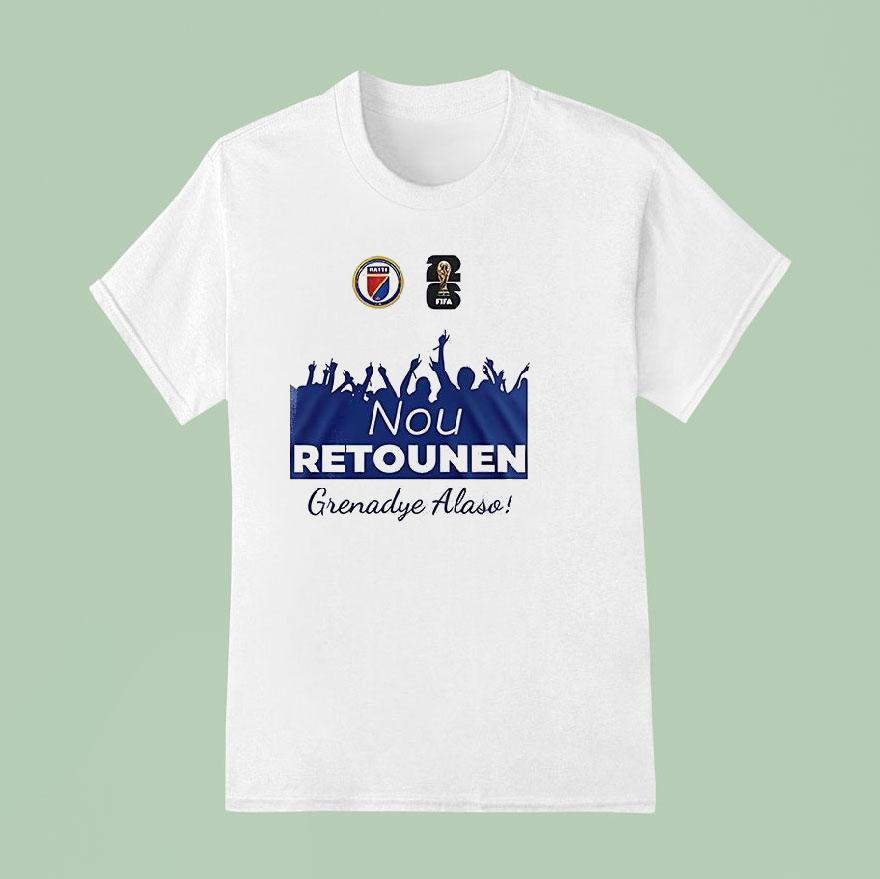 Hatienne De Nou Retounen Grenadye Alaso Logo Shirt