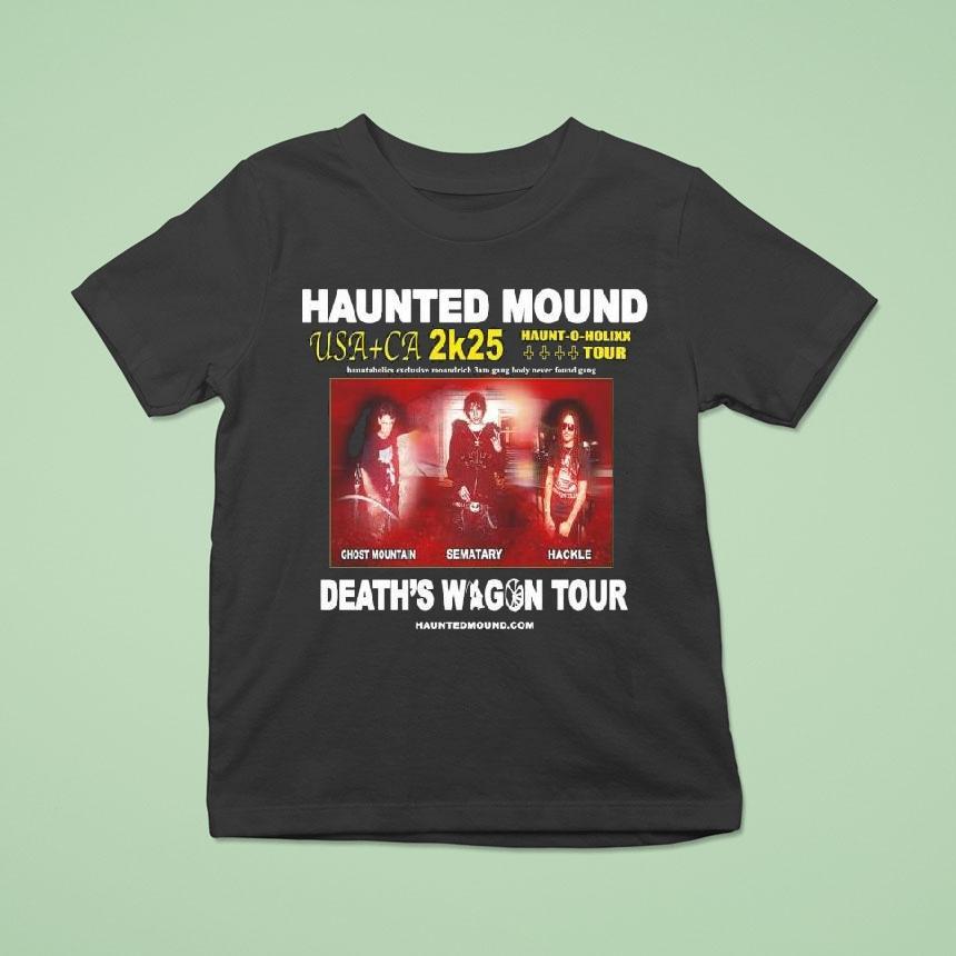 Haunted Mound Death’s Wagon Tour 2025 Shirt