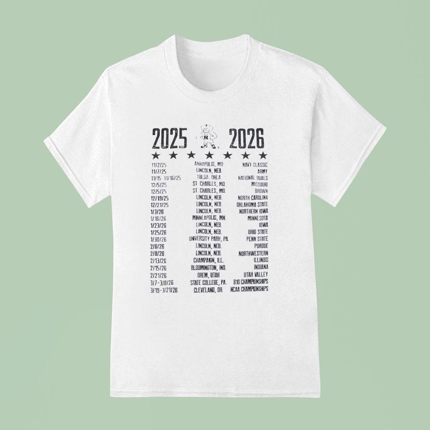 Herbie Husker Nebraska Cornhuskers Tour 2025 2026 Shirt