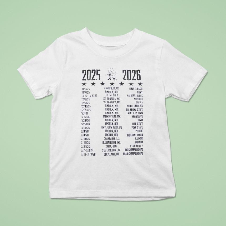 Herbie Husker Nebraska Cornhuskers Tour 2025 2026 Shirt