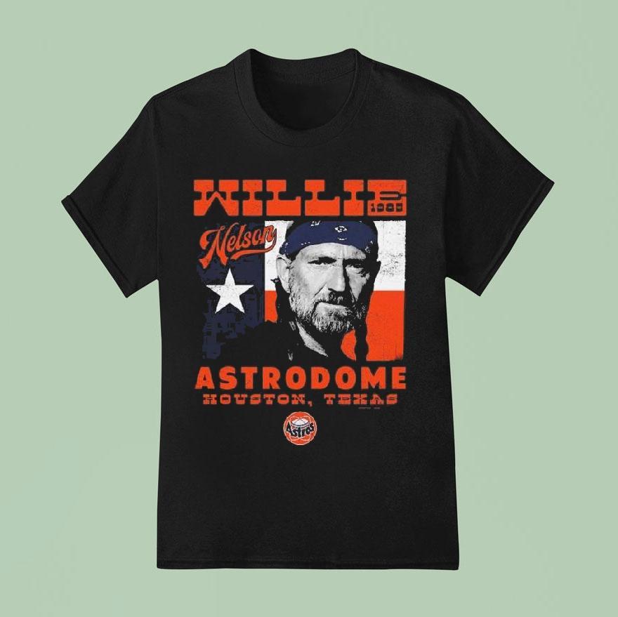 Houston Astros X Willie Nelson Sportiqe Astrodome Shirt