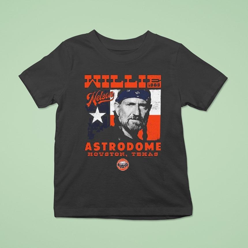Houston Astros X Willie Nelson Sportiqe Astrodome Shirt