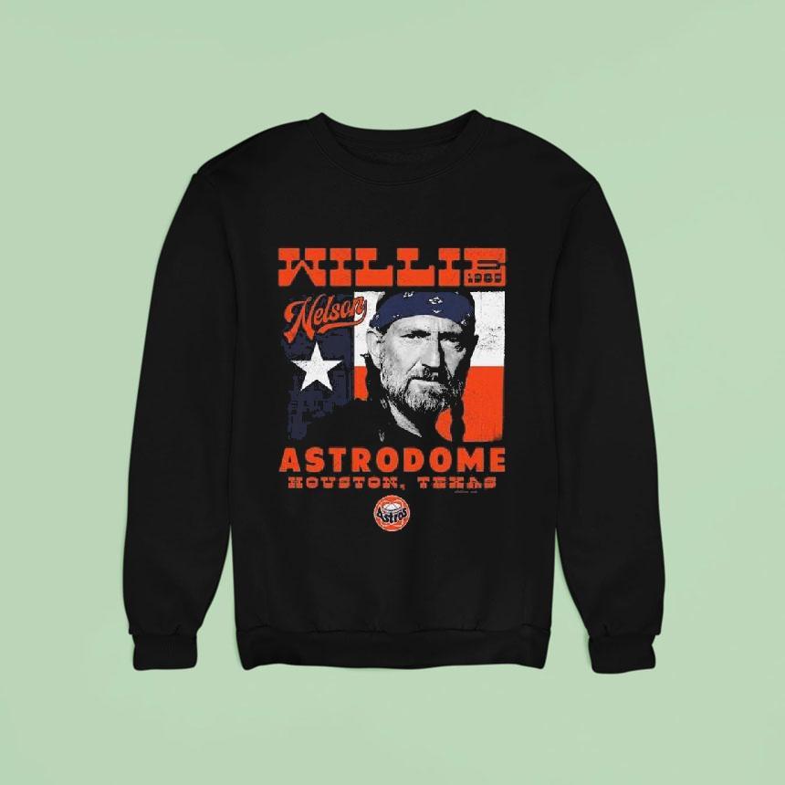 Houston Astros X Willie Nelson Sportiqe Astrodome Shirt Houston Astros X Willie Nelson Sportiqe Astrodome Shirt