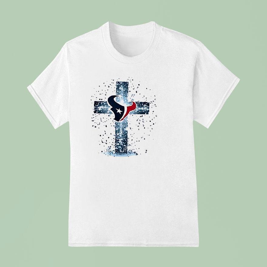 Houston Texans I Can Do All Things Through Chris Cross Shirt