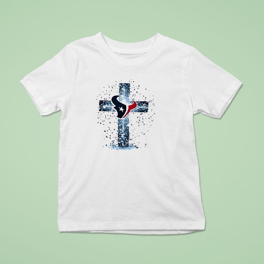 Houston Texans I Can Do All Things Through Chris Cross Shirt