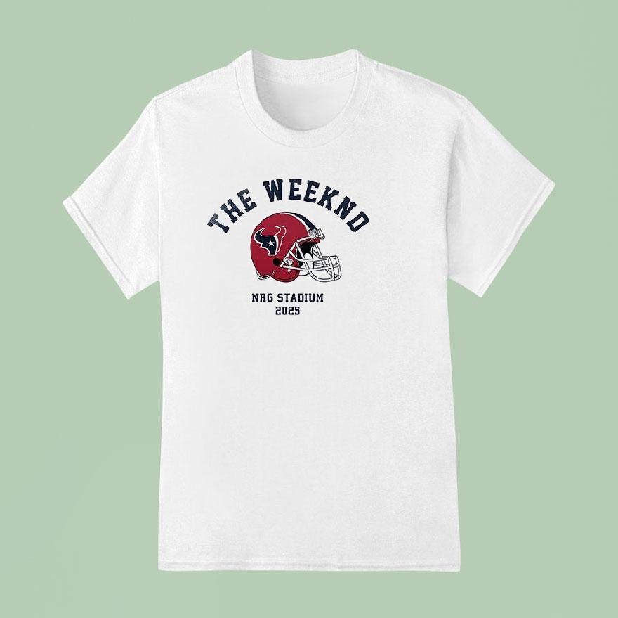 Houston Texans X The Weeknd Nrg Stadium Helmet Portrait Shirt