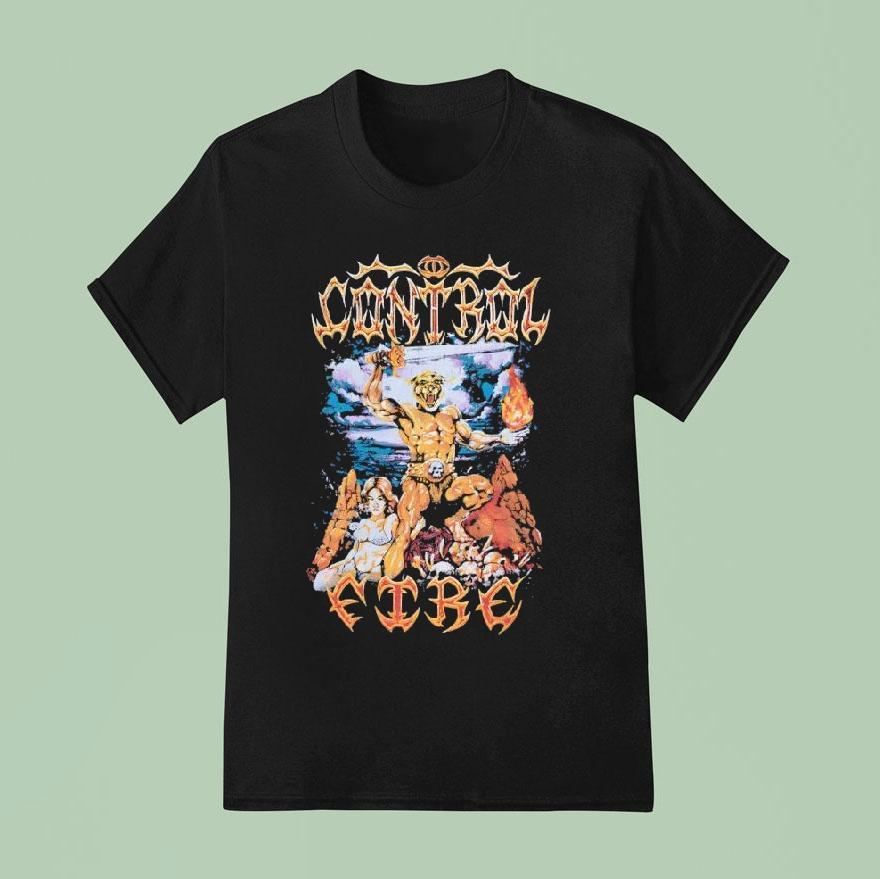I Control Fire Washed Shirt