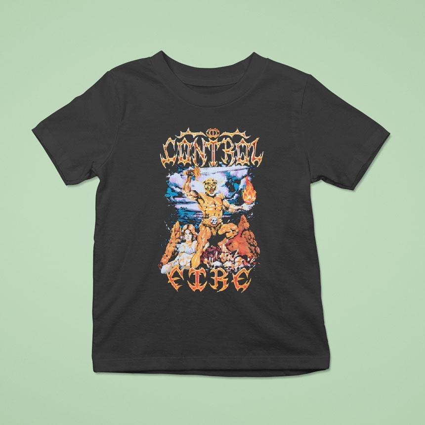 I Control Fire Washed Shirt