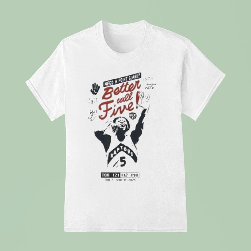 Immanuel Quickley Better Call Five Need A Point Guard Shirt