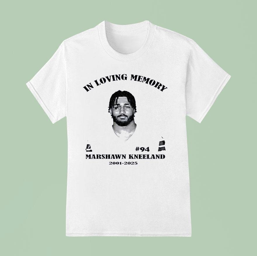 In Loving Memory Marshawn Kneeland 94 Cowboys Football 2001 2025 Shirt