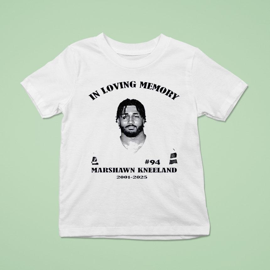 In Loving Memory Marshawn Kneeland 94 Cowboys Football 2001 2025 Shirt