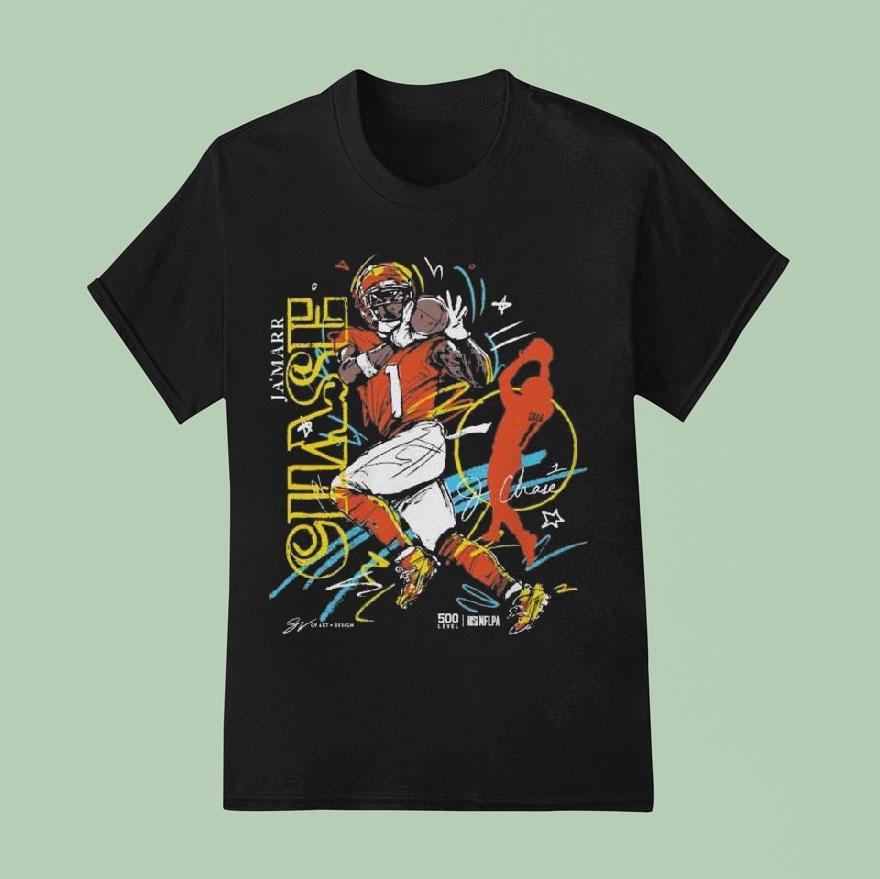 Ja’marr Chase Cincinnati Scribble Signature Shirt
