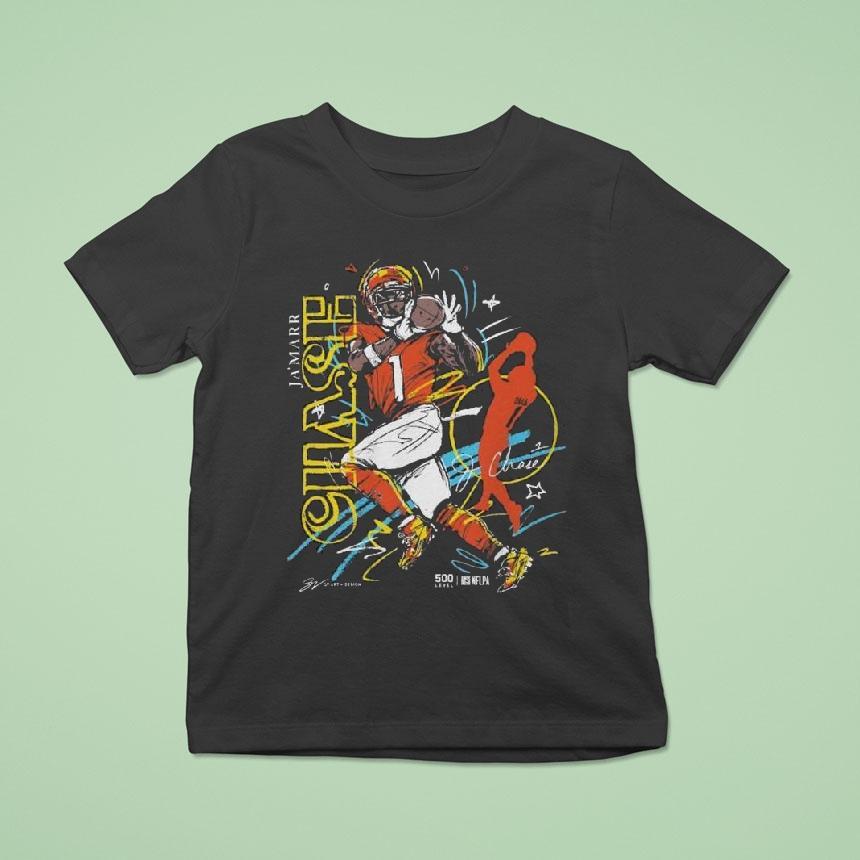 Ja’marr Chase Cincinnati Scribble Signature Shirt