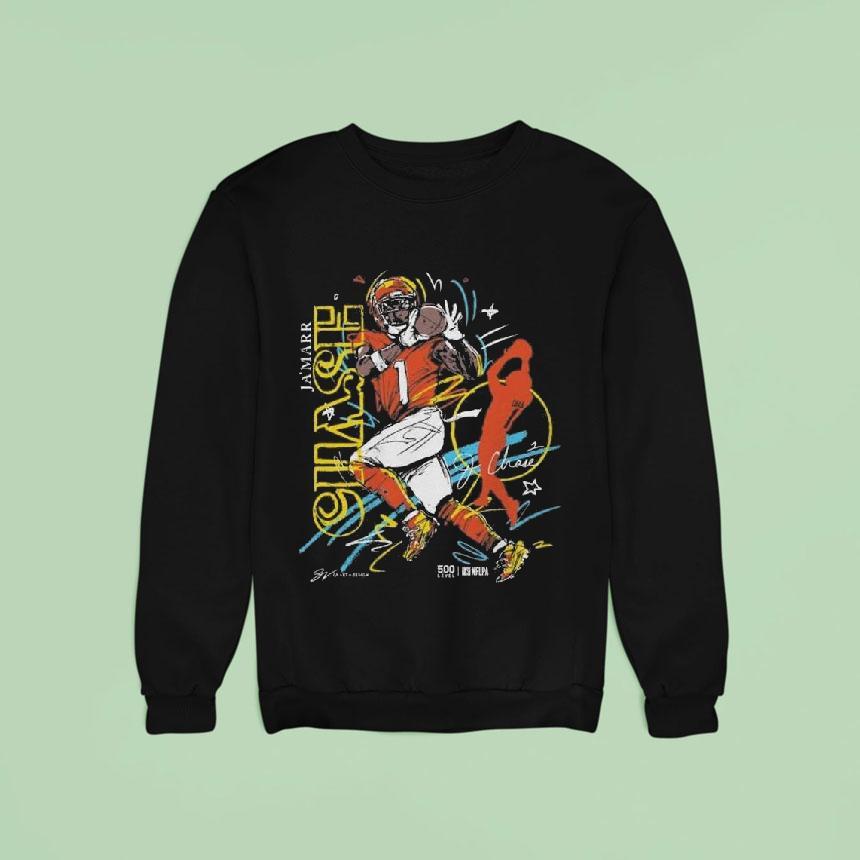 Ja'marr Chase Cincinnati Scribble Signature Shirt Ja'marr Chase Cincinnati Scribble Signature Shirt