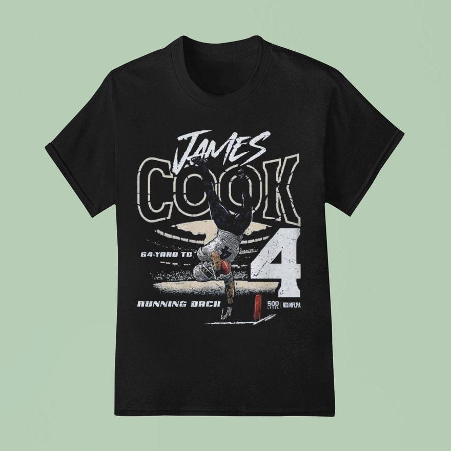 James Cook Buffalo 64-yd Td Running Back Shirt