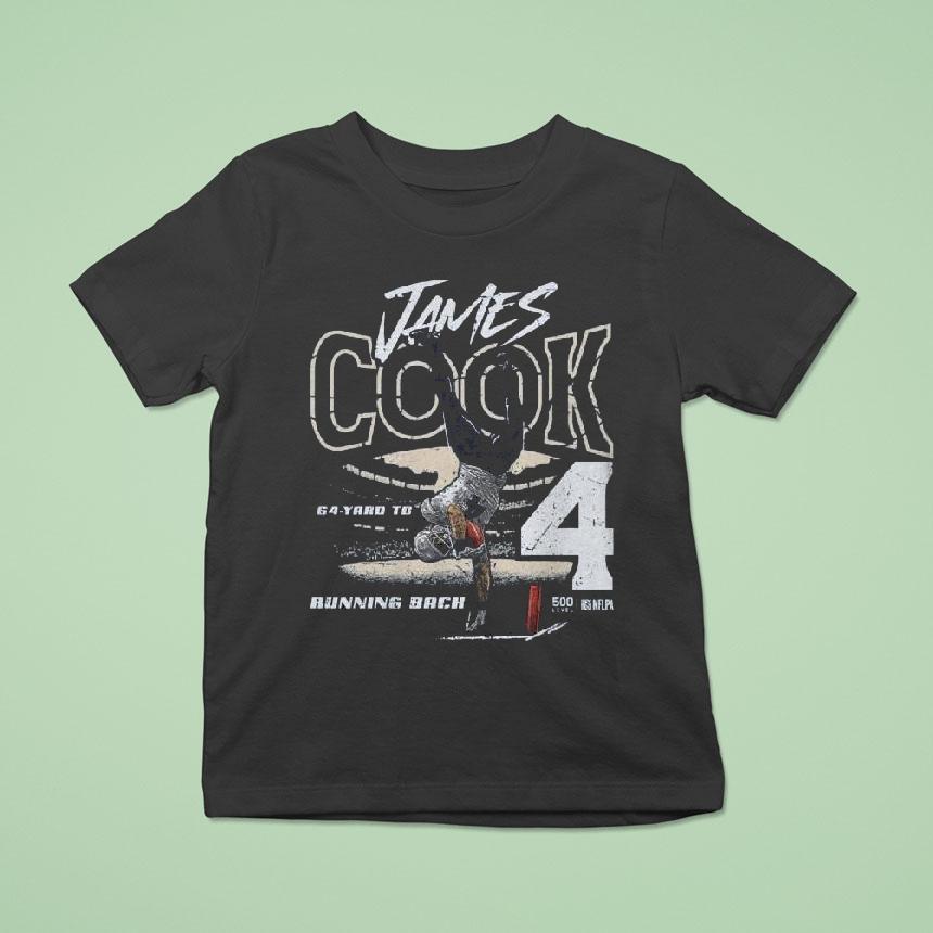 James Cook Buffalo 64-yd Td Running Back Shirt