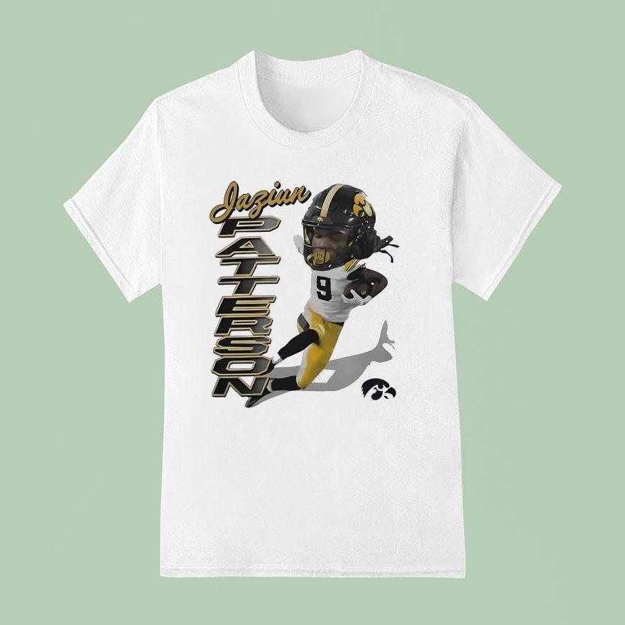 Jaziun Patterson Iowa Hawkeyes Football Caricature Logo Shirt