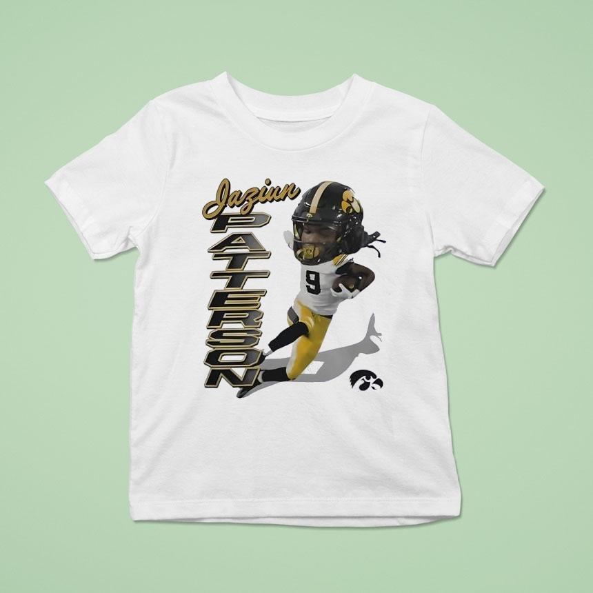 Jaziun Patterson Iowa Hawkeyes Football Caricature Logo Shirt