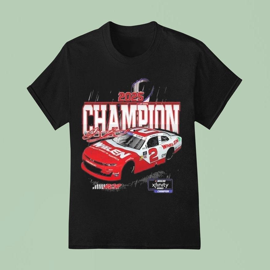 Jesse Love Jr. 2025 Nascar Xfinity Series Champion Shirt