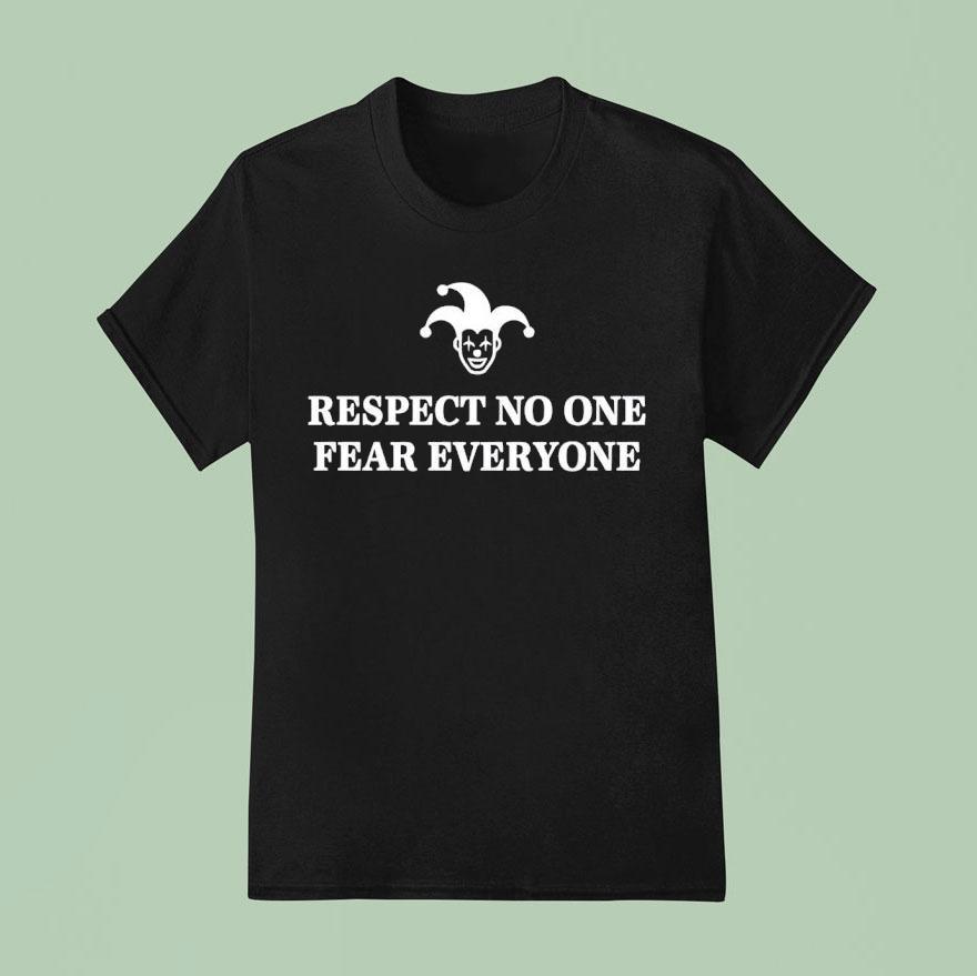 Joker Icon Respect No One Fear Everyone Shirt