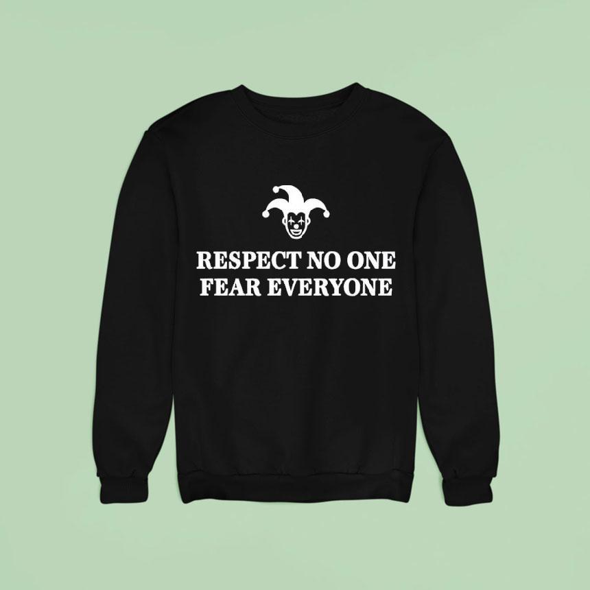 Joker Icon Respect No One Fear Everyone Shirt Joker Icon Respect No One Fear Everyone Shirt