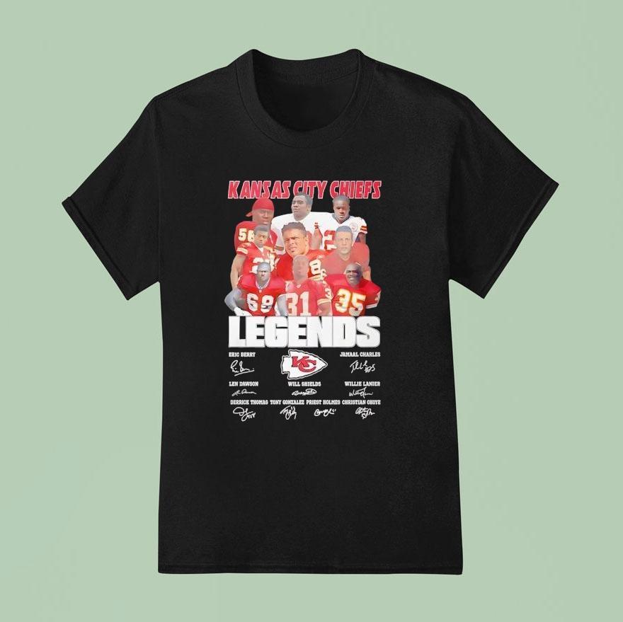 Kansas City Chiefs Legends Name Signatures Shirt
